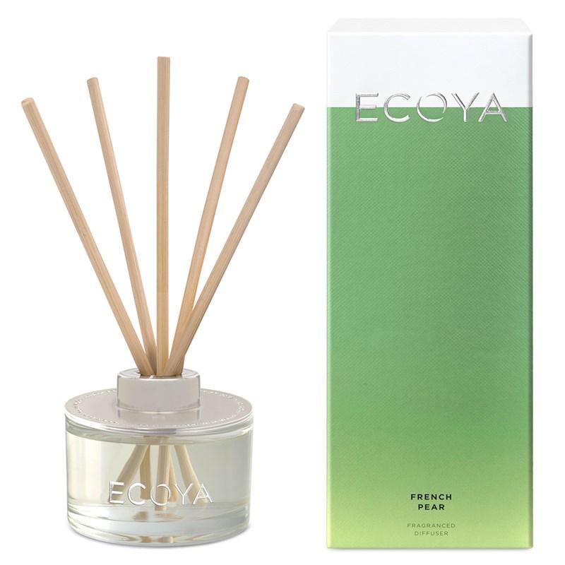 Ecoya Mini Reed Diffuser French Pear 50ml Living & Giving