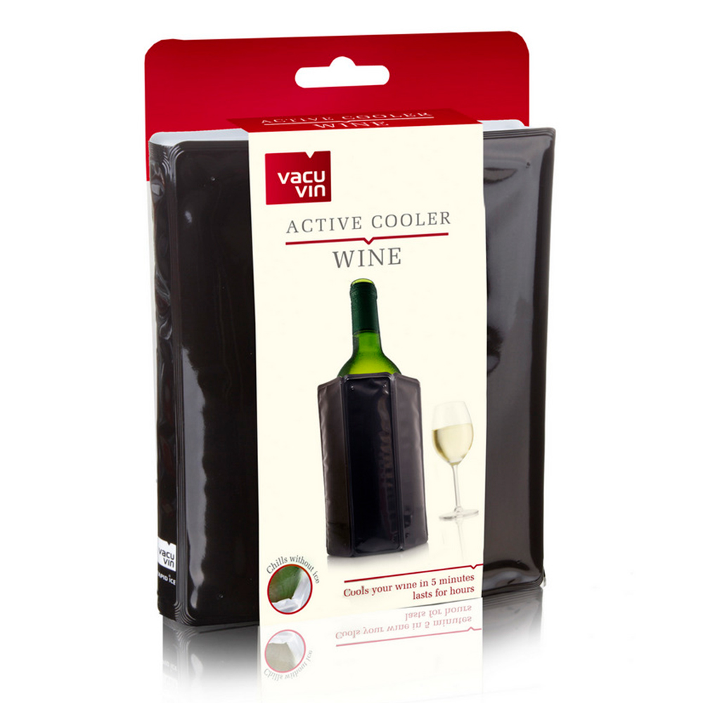 Vacu Vin Active Wine Cooler Black Living & Giving