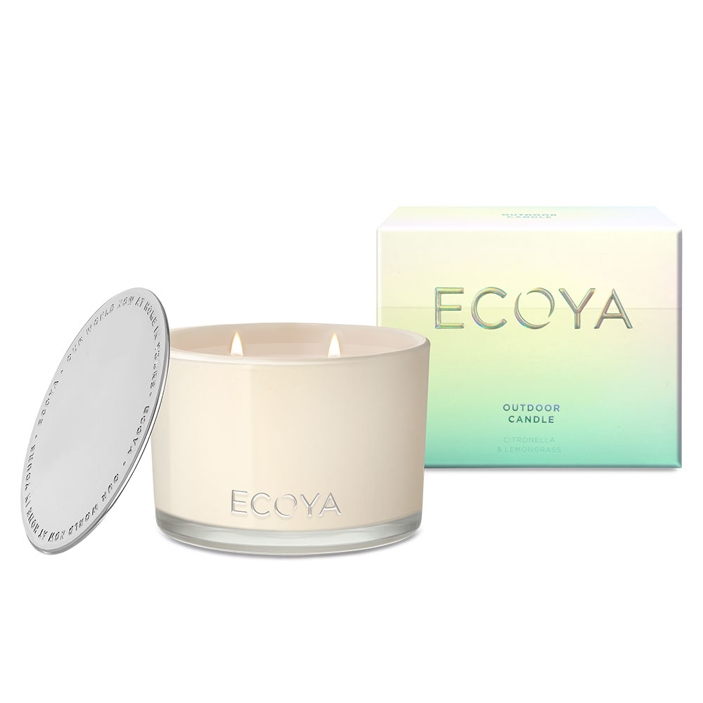 Ecoya Ltd Edition Outdoor Candle Citronella&Lemongrass 400g Living