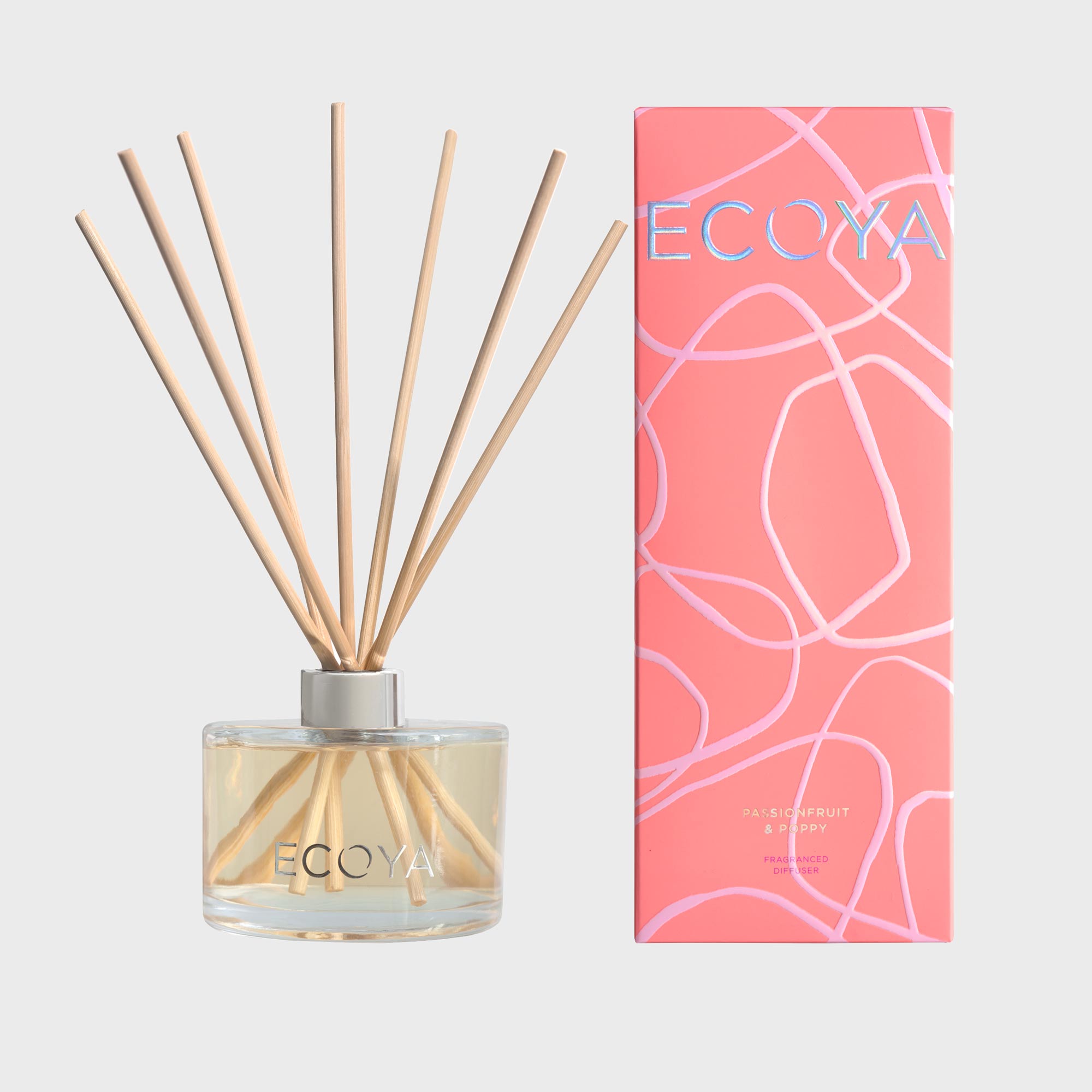 Ecoya Diffuser Passionfruit & Poppy 200ml Living & Giving